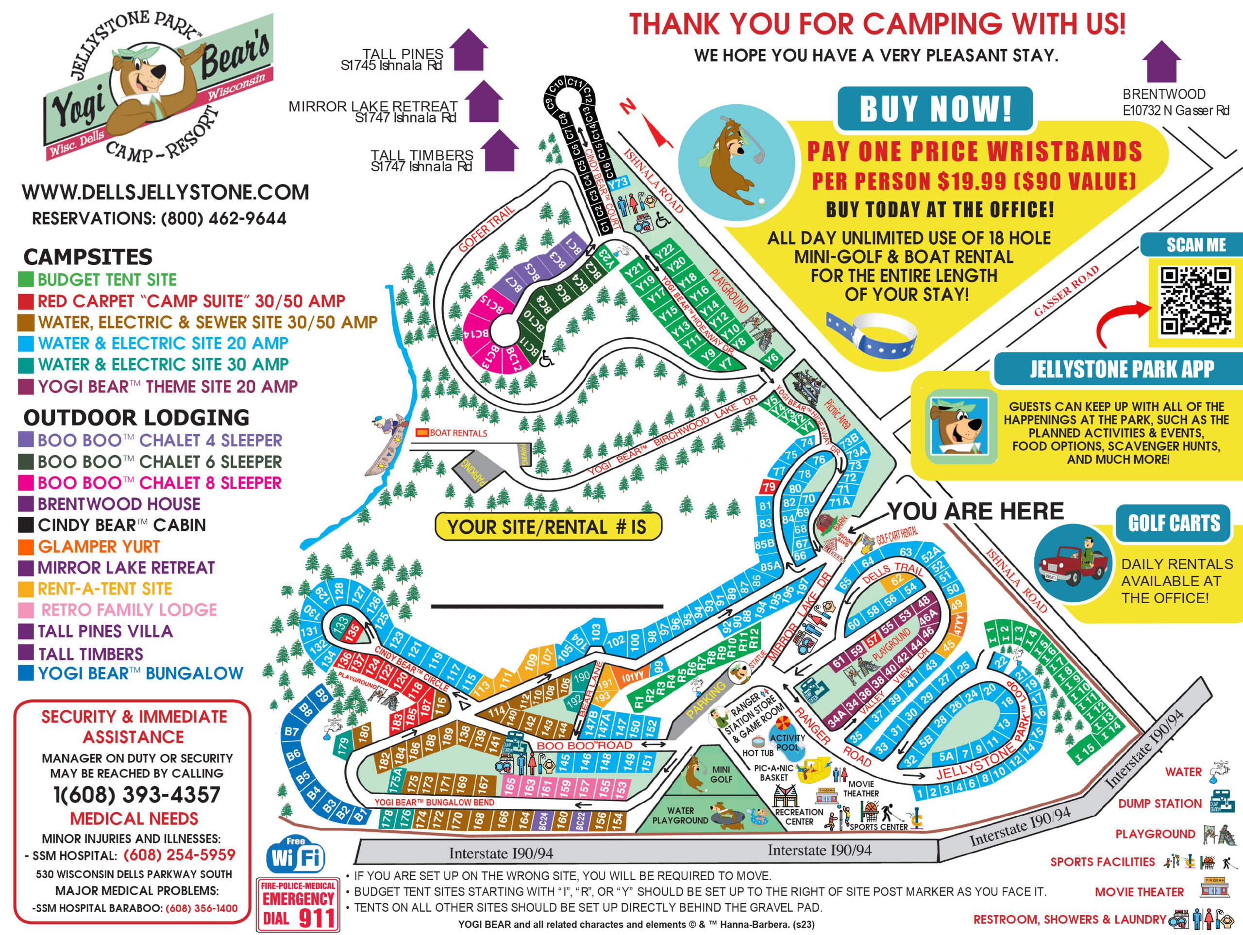 Click here to see larger Resort Map